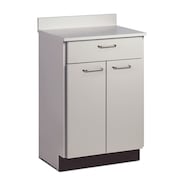 CLINTON TX Cabinet w/ 2 Doors & 1 Drawer, Maple Top, Slate Gray Cabinet 8821-0MP-1SG